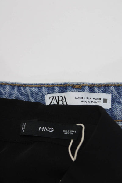 Zara MNG Womens Jeans Pants Dress Blue Size 6 4 Lot 2