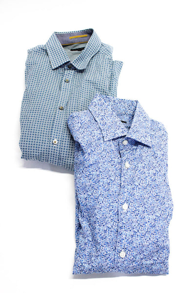 Saks Fifth Avenue Ted Baker London Men's Button Down Shirts Blue Size S Lot 2