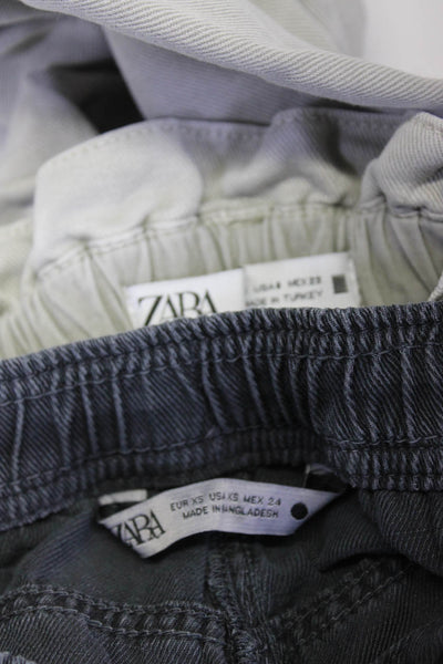 Zara Womens Pants Trousers Jeans Black Size XS 0 Lot 2
