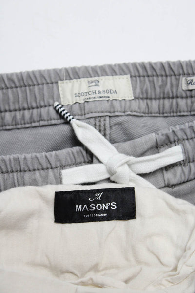 Scotch And Soda Masons Womens Relaxed Slim Pants Gray White Size 16 Lot 2