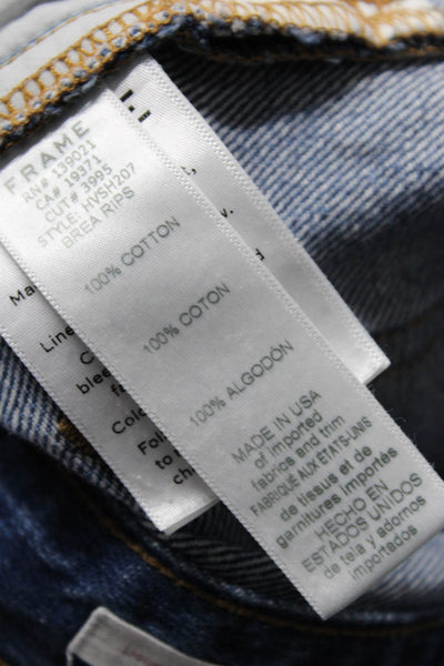 Frame J Crew Womens Cotton Button Fly Cut Off Denim Shorts Blue Size 28 Lot 2