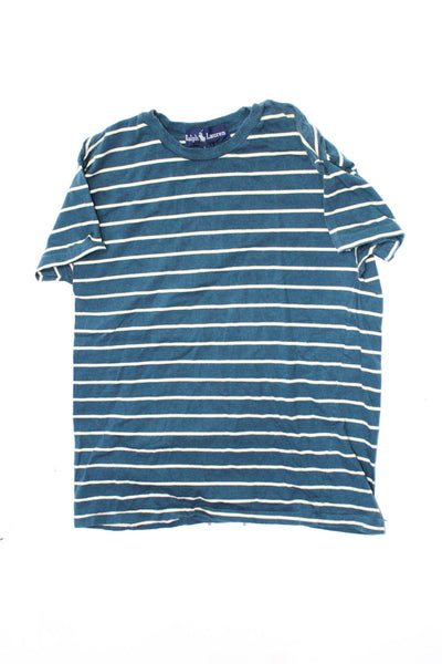 Ralph Lauren Vineyard Vines Boys T-Shirt Top Polo Blue Size L Lot 2