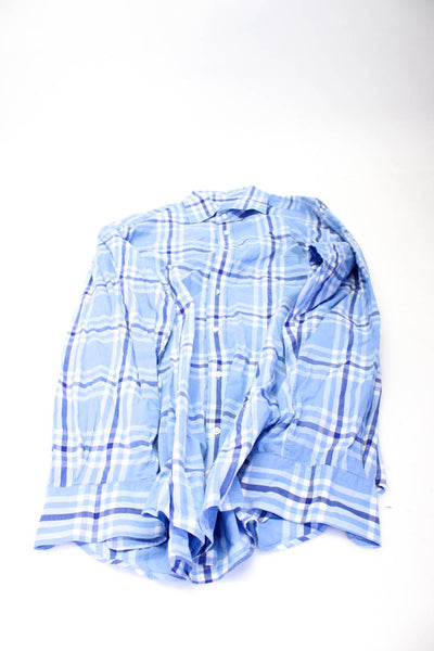 J. Mclaughlin Women's Collar Long Sleeves Button Up Shirt Stripe Size L Lot 3