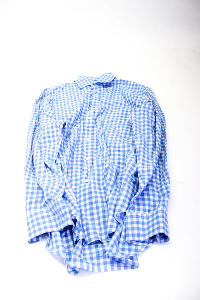 J. Mclaughlin Women's Collar Long Sleeves Button Up Shirt Stripe Size L Lot 3