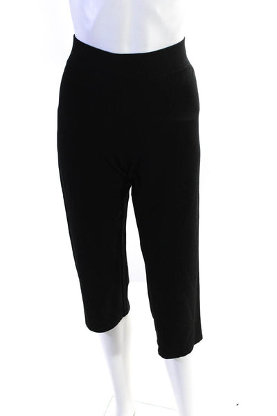 Eileen Fisher Womens Elastic Waist Slip-On Cropped Leggings Black Size S