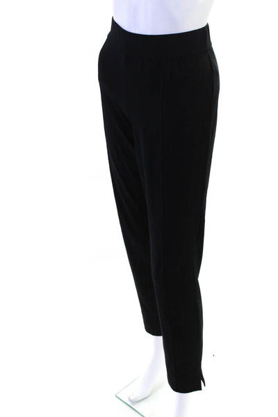 Eileen Fisher Womens Cotton Darted Elastic Waist Slip-On Leggings Black Size S