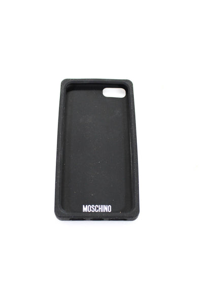H&Moschino 3D Rubber Silicone iPhone SE Soft Phone Case Black White