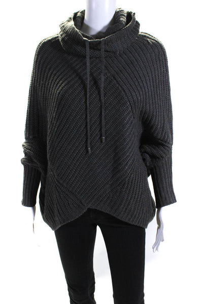 Neiman Marcus Women's Turtleneck Dolman Sleeves Gray Sweater Size XS