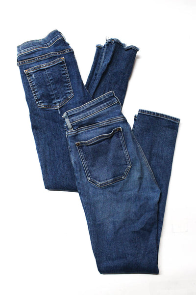 MiH Jeans Rag & Bone/Jean Womens Skinny Leg Jeans Blue Cotton Size 28 Lot 2