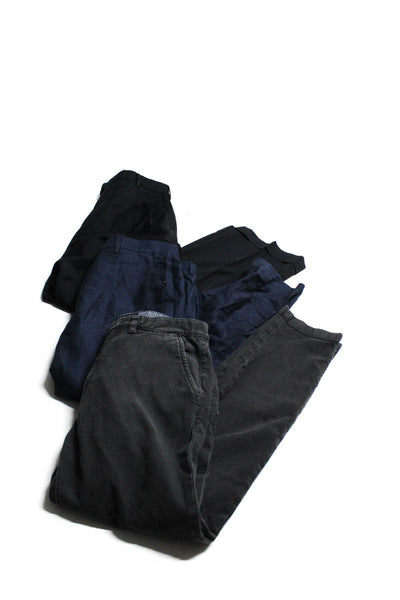 Brooks Brothers Men's Pleated Front Straight Leg Dress Pant Black Size 32 Lot 3