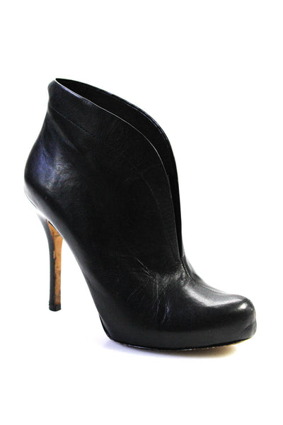 CO OP Barneys New York Womens Leather Stiletto Booties Black Size 38.5 8.5