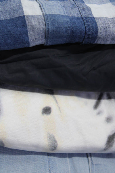 Zara Boys Button Up Shirts Tops Sweatpants Snow Pants Blue White Size 4-5 Lot 4