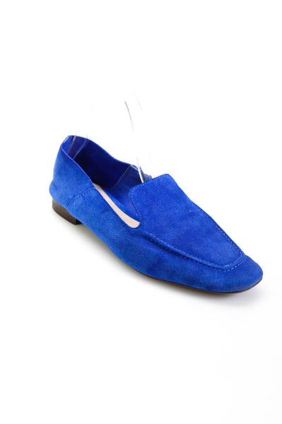 Schutz Womens Suede Slide On Casual Loafers Blue Size 7 B