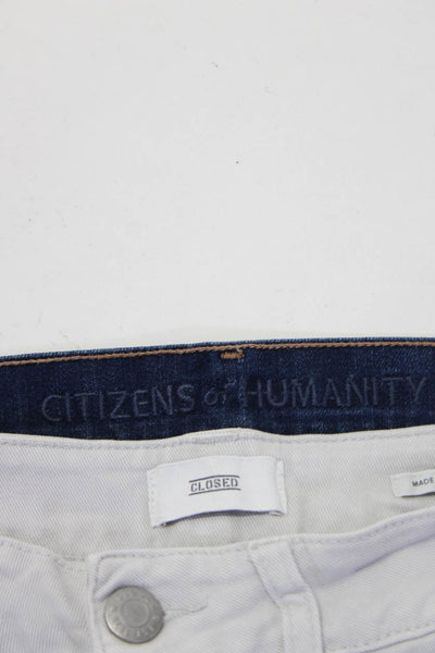 Closed Citizens of Humanity Womens Skinny Straight Jeans Gray Size 24 25 Lot 2