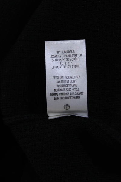 Theory Womens Wool Knit Colorblock Flared Hem Sweater Dress Beige Black Size PP