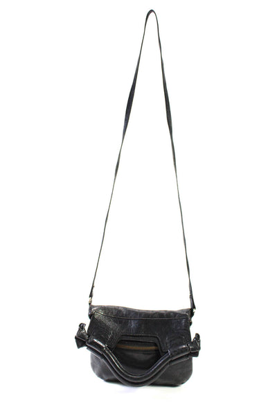 Foley + Corinna Women's Top Handle Snap Closure Crossbody Handbag Black Size M