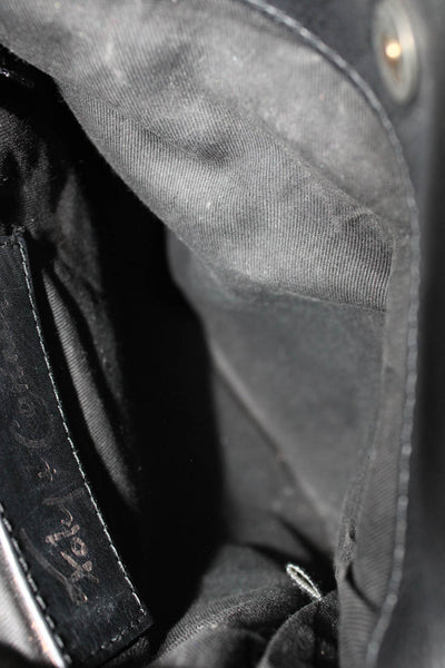 Foley + Corinna Women's Top Handle Snap Closure Crossbody Handbag Black Size M