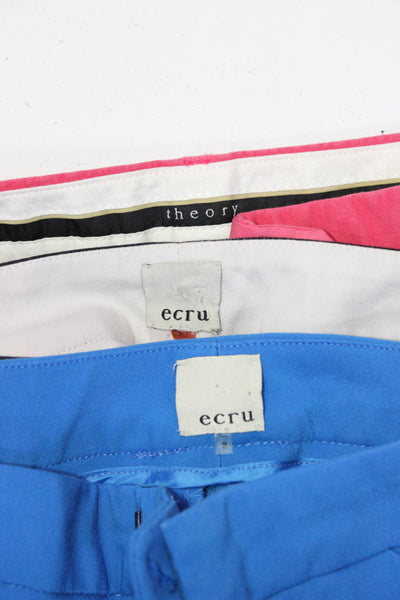 Theory Ecru Womens Shorts Pants Chinos Red Size 2 Lot 3