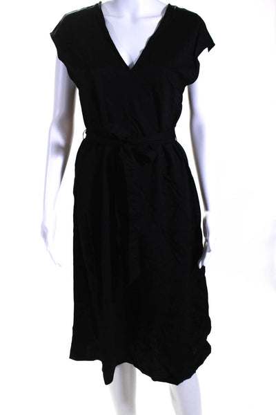 Zara Womens Dark Gray Mock Neck 3/4 Sleeve A-Line Sweater Dress Size M S Lot 2