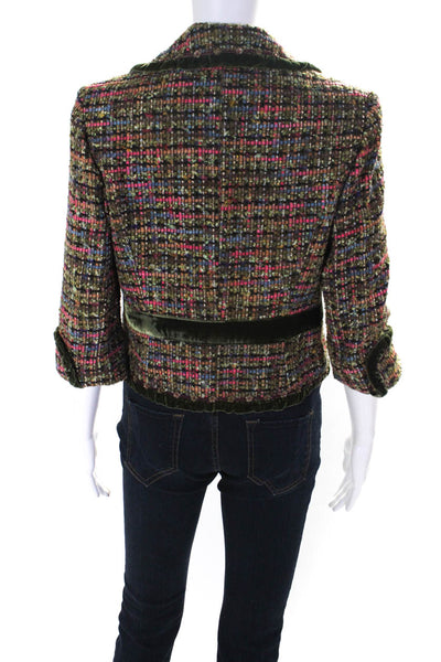 Cynthia Cynthia Steffe Womens 3/4 Sleeve One Button Blazer Multicolor Size L