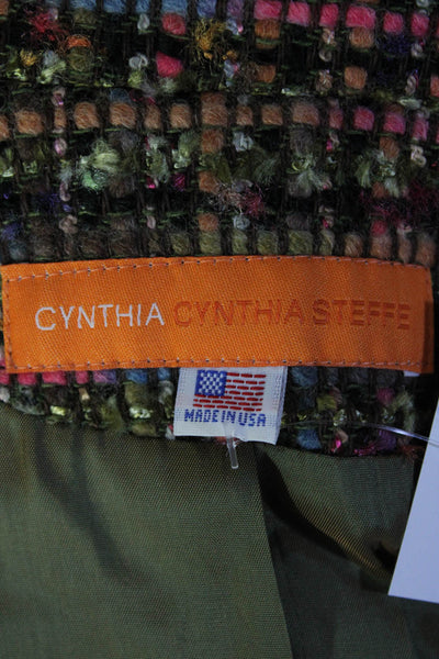 Cynthia Cynthia Steffe Womens 3/4 Sleeve One Button Blazer Multicolor Size L