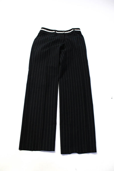 Alberta Ferretti Womens Cotton Mid-Rise Bootcut Trousers Pants Tan Size 6