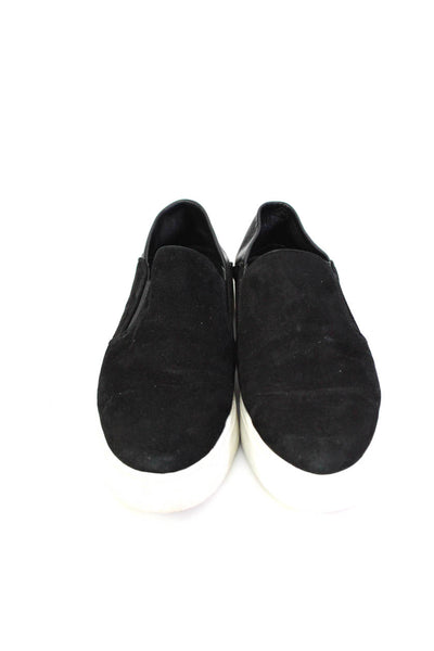 Vince Women's Round Toe Slip-On Rubber Sole Shoe Black Size 6