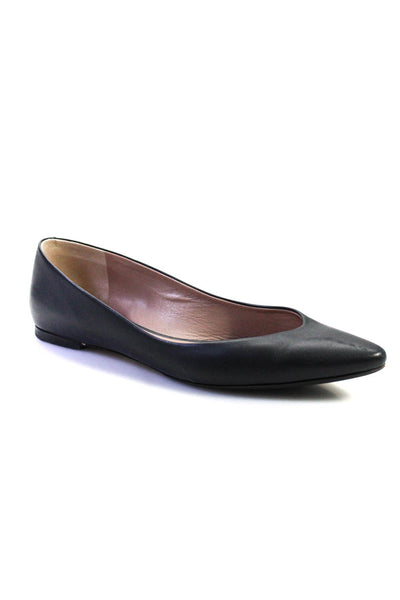 Chloe Women's Pointed Toe Slip-On Flat Shoe Black Size 9.5