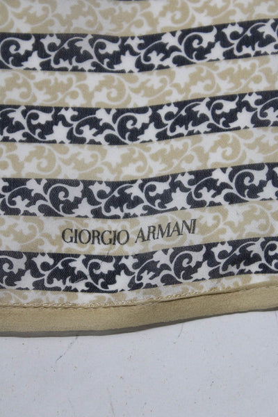 Giorgio Armani Women's Square Floral Scarf Size S
