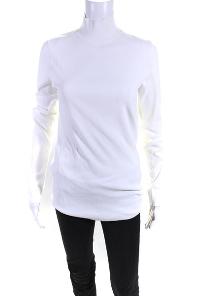 Bottega Veneta Womens Long Sleeve Turtleneck Pullover Sweater White Size IT 42