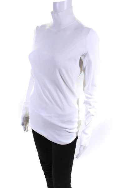 Bottega Veneta Womens Long Sleeve Turtleneck Pullover Sweater White Size IT 42