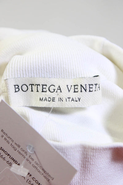 Bottega Veneta Womens Long Sleeve Turtleneck Pullover Sweater White Size IT 42