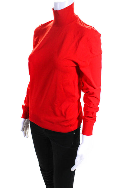 Bottega Veneta Womens Long Sleeve Turtleneck Pullover Sweater Red Size IT 42
