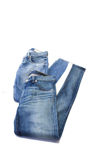Rag & Bone Jean Women's Distressed Slim Fit Jeans BLue Size 26 27, Lot 2