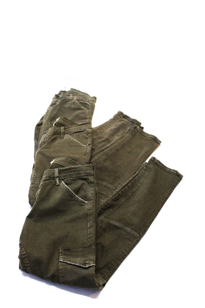 Current/Elliot Women's Mid Rise Skinny Cargo Jeans Green Size 27 26, Lot 3