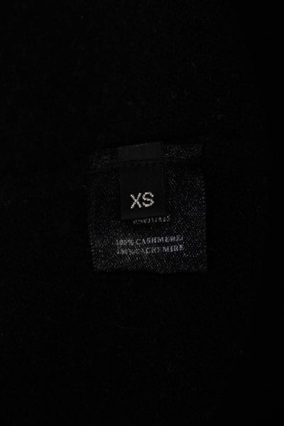 Robert Rodriguez Women's Cashmere V-Neck 3/4 Sleeve Sweater Black Size XS