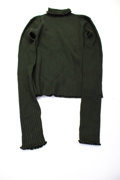 Zara Women's Ribbed Turtleneck Long Sleeve Sweater Black Size S, Lot 3