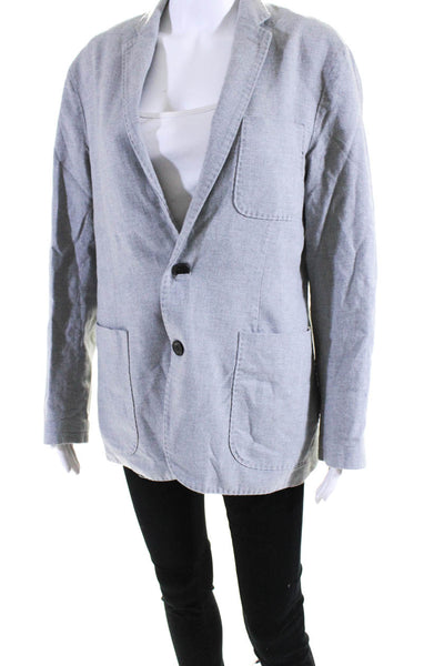 Shades of Grey Womens Two Button Notch Lapel Long Sleeved Blazer Gray Size 38