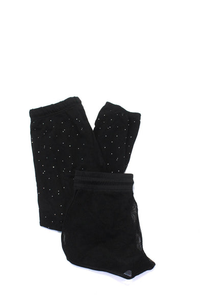 ONZIE Michael Lauren Women's Shorts Textured Sweatpants Black Size XS S/M Lot 2