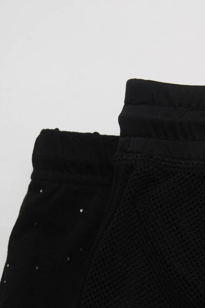 ONZIE Michael Lauren Women's Shorts Textured Sweatpants Black Size XS S/M Lot 2