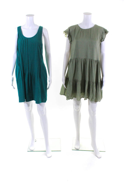 Babaton Wilfred Womens Short Above The Knee Dresses Blue Green Size S Lot 2