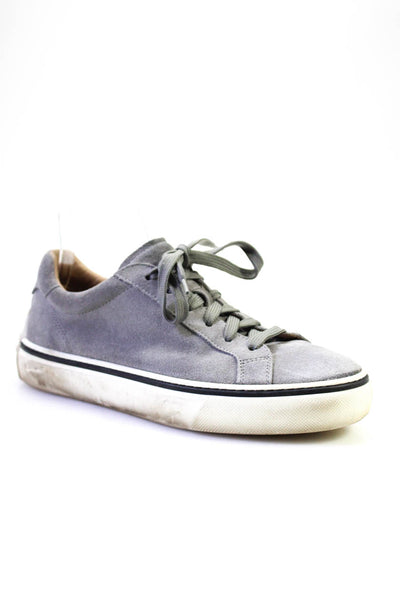 Tods Men's Round Toe Lace Up Suede Sneaker Gray size 5