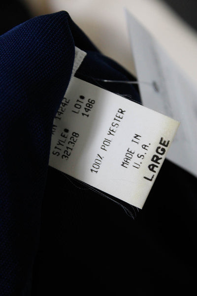Christian Dior Womens Jersey Knit Round Neck Sleeveless Tanki Top Blue Size L