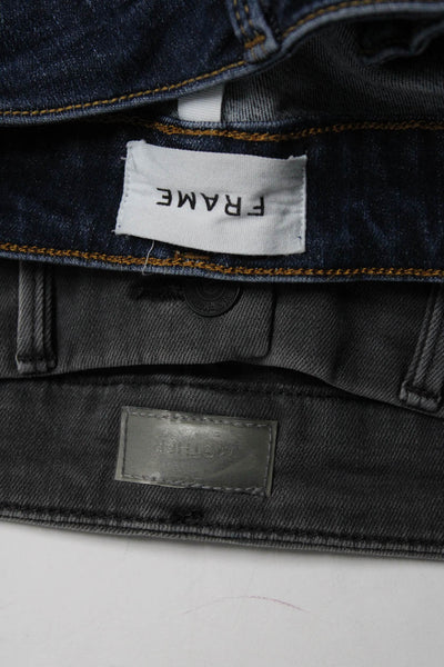 Frame Women's Midrise Dark Wash Five Pockets Skinny Denim Pant Size 1 Lot 2