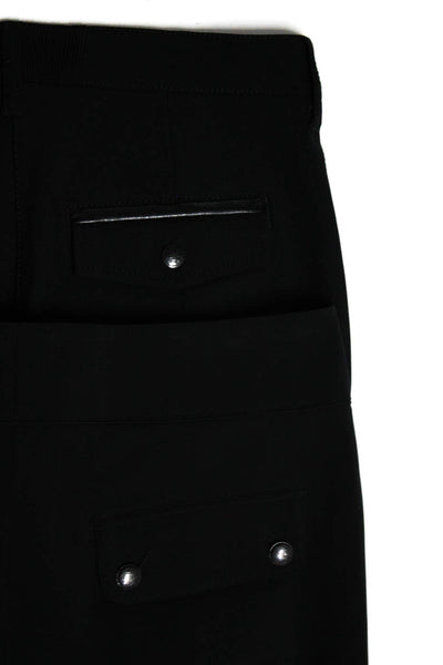 Cambio Women's Midrise Zip Pockets Straight Leg Pant Black Size 38 Lot 2