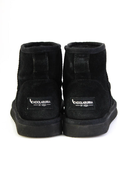 UGG Australia X Koolaburra Womens Sheepskin Ankle Boots Black Size 6