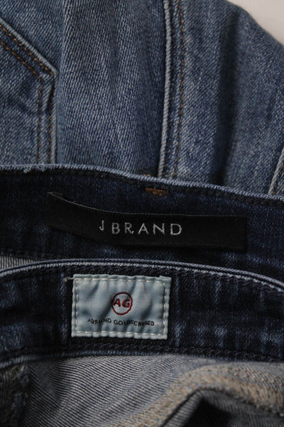 J Brand AG Adriano Goldschmied Womens Cotton Distress Jeans Blue Size 26 Lot 2