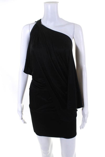 BCBG Max Azria Women's One Shoulder Mini Dress Black Size S