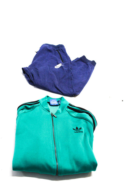 Nike Adidas Mens Sweatpants Jacket Blue Size XL L Lot 2