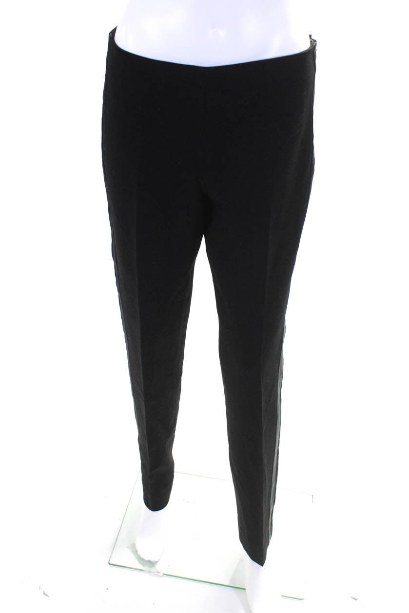 Ralph Lauren Women's Satin Trim Straight Leg Trouser Pants Black Size -  Shop Linda's Stuff